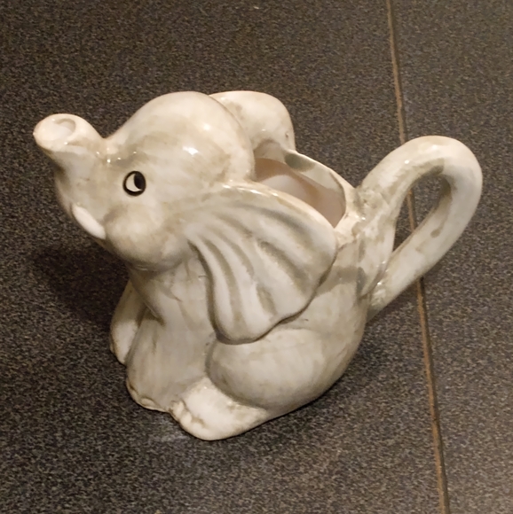 Elephant sugar bowl and creamer - Picture 7 of 8